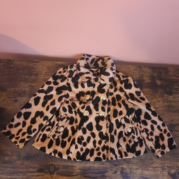 GAP Other - Baby GAP Leopard Print Trench  Coat 4 Years